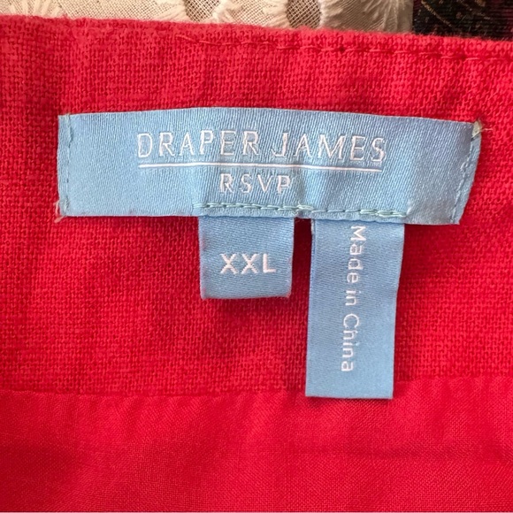 Draper James Red Linen Mini Dress - Picture 5 of 7